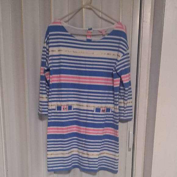 Lilly Pulitzer Dresses & Skirts - Lilly Pulitzer Striped Blue and Pink  Dress